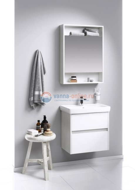 Зеркальный шкаф Aqwella Сити SIT0406DK 60x80 см настенный, дуб канадский