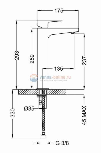 Смеситель для раковины Cezares Stella STELLA-LC-01-Cr Смеситель для раковины Cezares Stella STELLA-LC-01-Cr