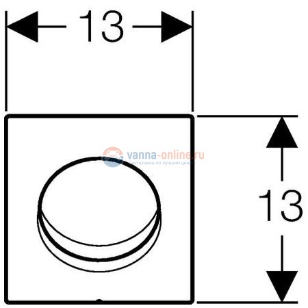 Кнопка для писсуара Geberit Sigma 01 HyTouch 116.011.11.5