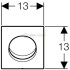 Кнопка для писсуара Geberit Sigma 01 HyTouch 116.011.11.5