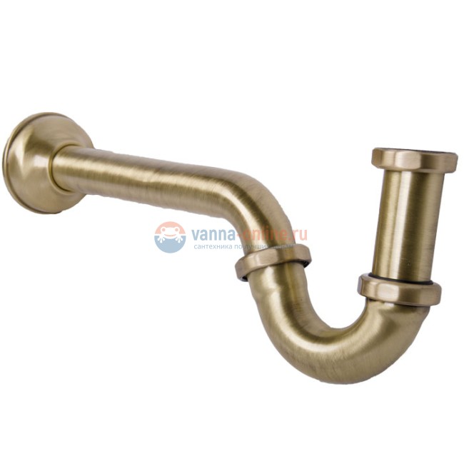 Сифон для биде Kerasan Retro 913393, бронза, ø32 Сифон для биде Kerasan Retro 913393, бронза, ø32