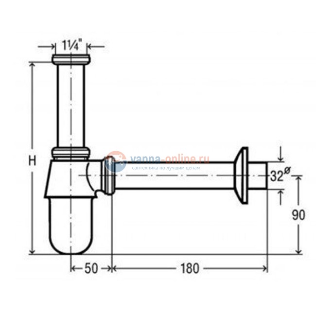 Сифон для раковины Viega 102845 Сифон для раковины Viega 102845