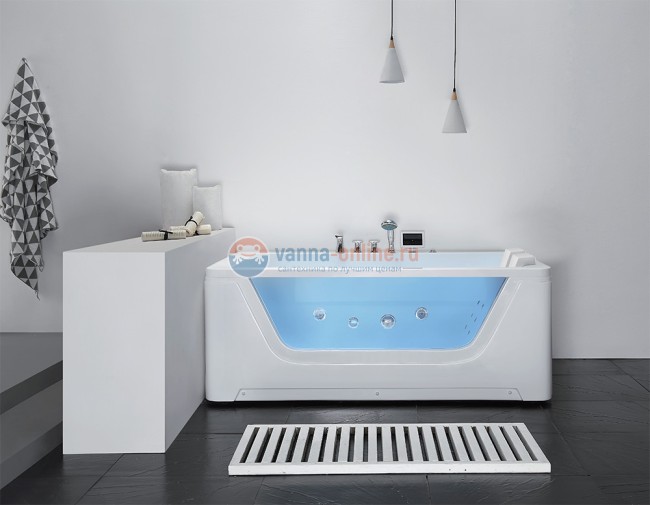 Ванна гидромассажная акриловая Gemy G9226K, 172 х 121 х 66.5 см Ванна гидромассажная акриловая Gemy G9226K, 172 х 121 х 66.5 см
