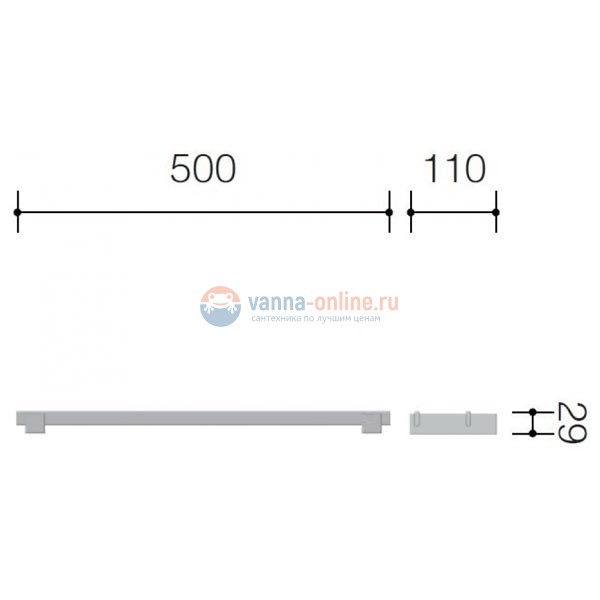 Полотенцедержатель Schein Durer 26822, 50 см Полотенцедержатель Schein Durer 26822, 50 см