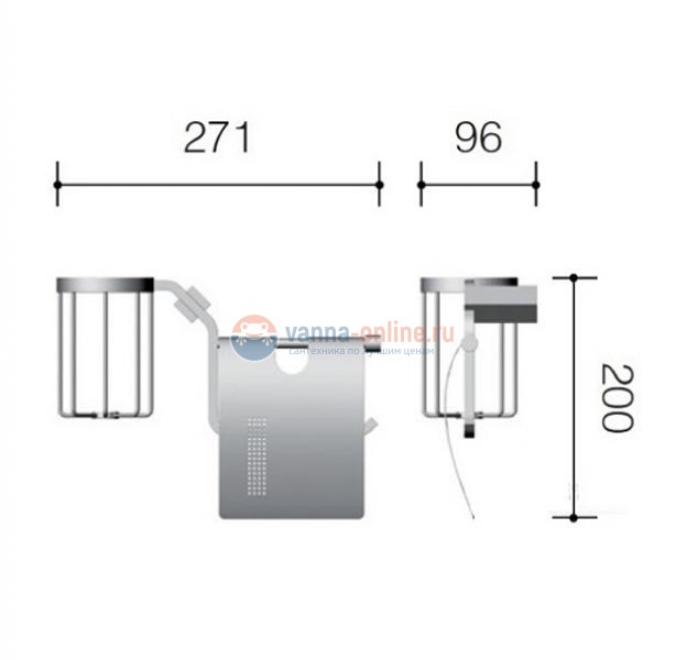 Бумагодержатель Schein Watteau 126E2-R