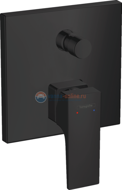Смеситель Hansgrohe Metropol 32545670 для ванны, черный матовый