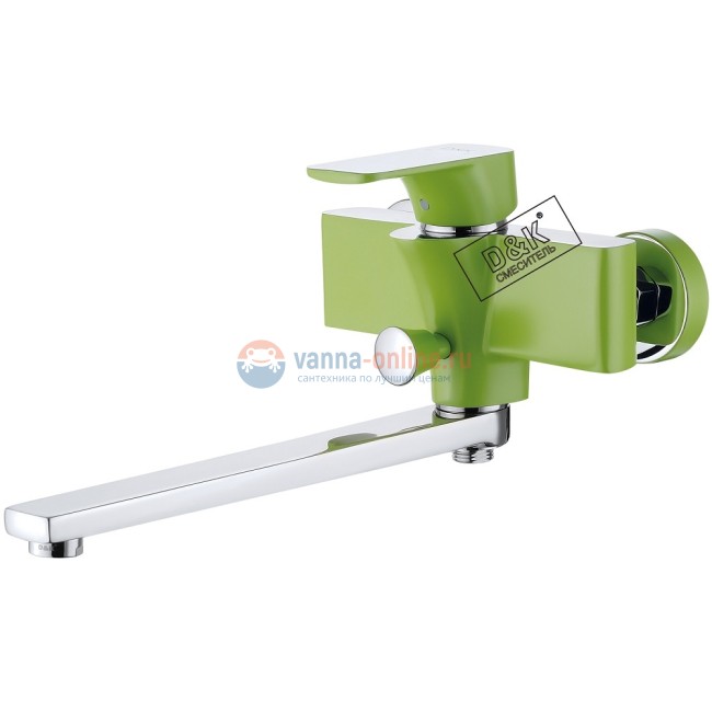 Смеситель D&K Berlin DA1433312 для ванны идуша, зеленый Смеситель D&K Berlin DA1433312 для ванны идуша, зеленый