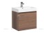 Тумба с раковиной Aquanet Нью-Йорк 60 00203945, цвет орех