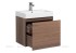 Тумба с раковиной Aquanet Нью-Йорк 60 00203945, цвет орех