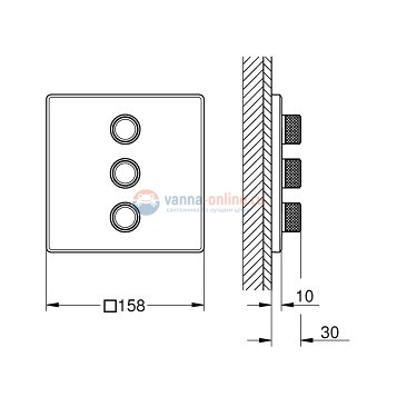 Переключатель потоков Grohe Grohtherm SmartControl 29127000 для душа Переключатель потоков Grohe Grohtherm SmartControl 29127000 для душа