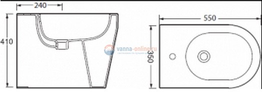 Биде BelBagno Genius BB541B напольное Биде BelBagno Genius BB541B напольное