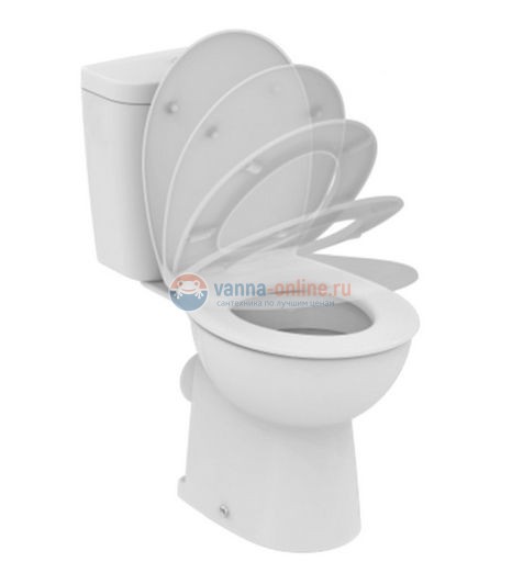 Напольный унитаз Vidima СЕВА ФРЕШ E408861 крышка микролифт