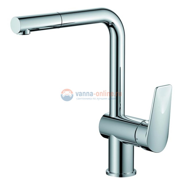 Смеситель Agger Gorgeous A0200600 для кухни с вытяжным изливом, хром