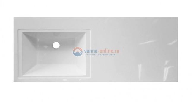 Раковина Эстет Даллас 140, 140.2 х 48.2 х 14.5 см, левая