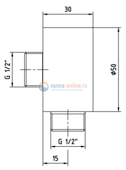 Подключение для душевого шланга E.C.A Minimal 102126634EX