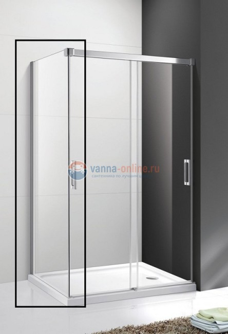 Универсальная боковая панель Cezares Tandem-soft TANDEM-SOFT-FIX-100-P-Cr-L/R, 100 х 190 см, стекло матовое, цвет профиля хром Универсальная боковая панель Cezares Tandem-soft TANDEM-SOFT-FIX-100-P-Cr-L/R, 100 х 190 см, стекло матовое, цвет профиля хром