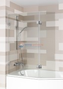 Стеклянная шторка для ванны Riho Scandic S500 118 x 150 см