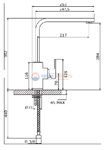 Смеситель Cezares Levico LEVICO-LLM-01-Cr для кухни Смеситель Cezares Levico LEVICO-LLM-01-Cr для кухни