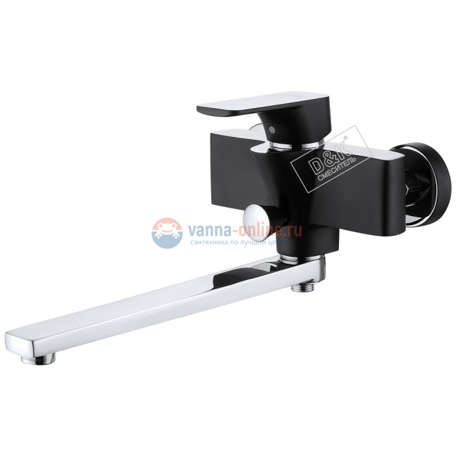 Смеситель D&K Berlin DA1433315 для ванны идуша, черный