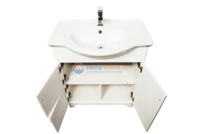 Тумба с раковиной Orange Классик 75 см, напольная, белый