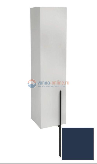 Пенал Jacob Delafon Nouvelle Vague 35 см, EB3047G-S06, цвет темно-синий сатин, левый