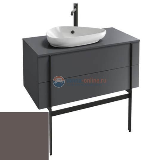 Тумба под раковину Jacob Delafon Nouvelle Vague 100 EB3040-S32, темно-серый сатин
