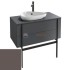 Тумба под раковину Jacob Delafon Nouvelle Vague 100 EB3040-S32, темно-серый сатин
