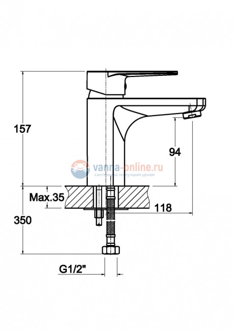 Смеситель Orange Otto M22-021cr для раковины Смеситель Orange Otto M22-021cr для раковины