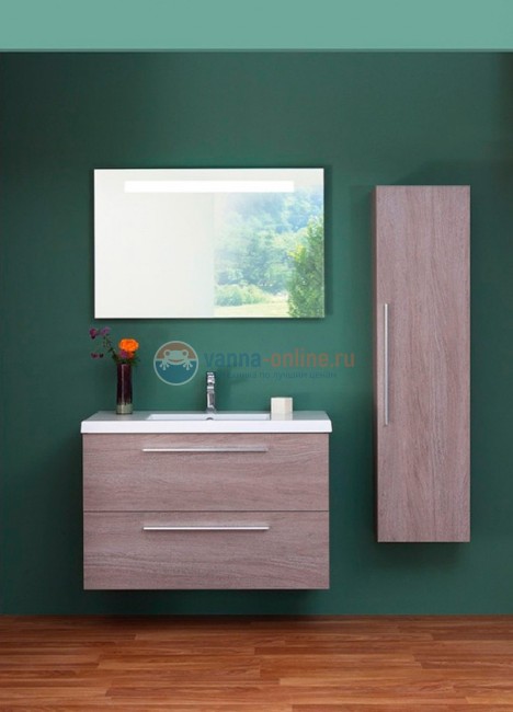 Зеркало Jacob Delafon Parallel 100 см, EB1416-NF с подсветкой Зеркало Jacob Delafon Parallel 100 см, EB1416-NF с подсветкой