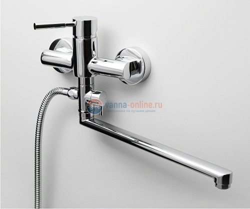 Смеситель WasserKRAFT MAIN 4102L для ванны и душа с длинным поворотным изливом 35 см, хром Смеситель WasserKRAFT MAIN 4102L для ванны и душа с длинным поворотным изливом 35 см, хром