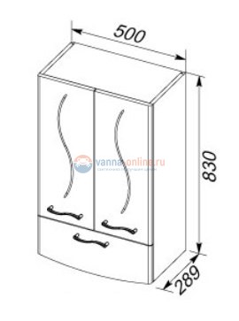 Шкаф Aquanet Моника 50 00186780
