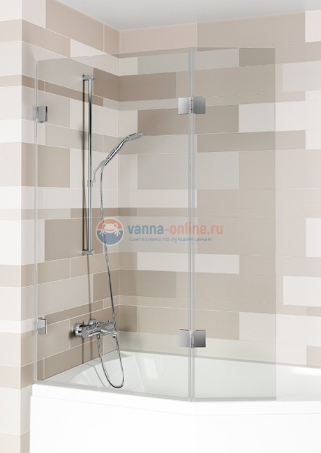 Стеклянная шторка для ванны Riho Scandic S500 112 x 150 см