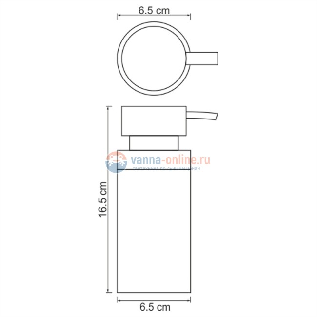Дозатор для жидкого мыла WasserKRAFT Berkel K-4999 Дозатор для жидкого мыла WasserKRAFT Berkel K-4999
