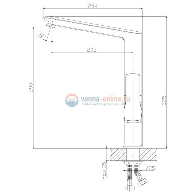 Смеситель Rossinka Z35-26U для кухни Смеситель Rossinka Z35-26U для кухни