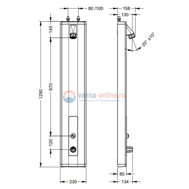 Душевая панель Presto 88800