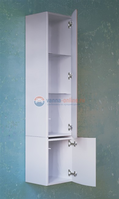 Шкаф-пенал Raval Moon 110, Moo.04.110/P/W, подвесной, белый