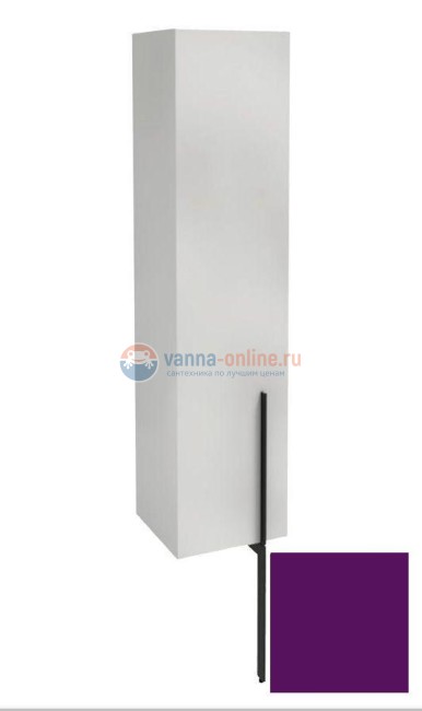 Пенал Jacob Delafon Nouvelle Vague 35 см, EB3047G-M63, цвет сливовый матовый, левый