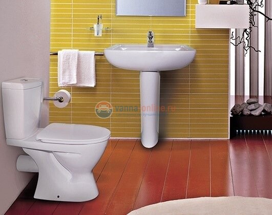 Напольный унитаз-компакт с сидением и крышкой стандарт Ideal Standard EUROVIT W904201