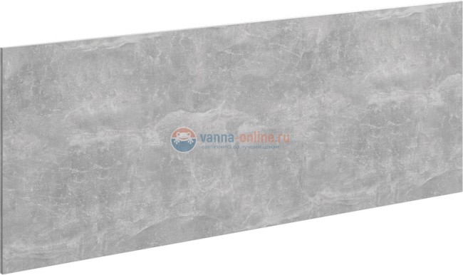 Фасад тумбы под раковину Aqwella Mobi MOB0712BS 120 см, бетон светлый