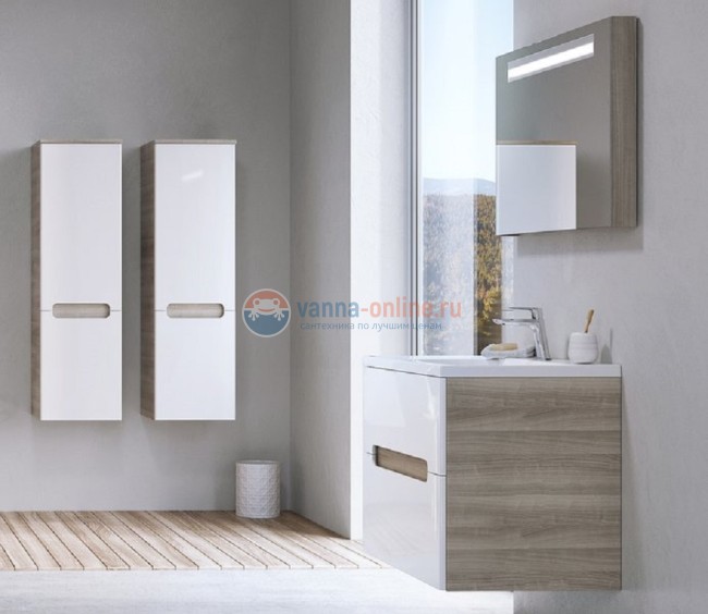 Зеркало Ravak Classic 600, с LED-подсветкой, цвет Strip Onyx Зеркало Ravak Classic 600, с LED-подсветкой, цвет Strip Onyx