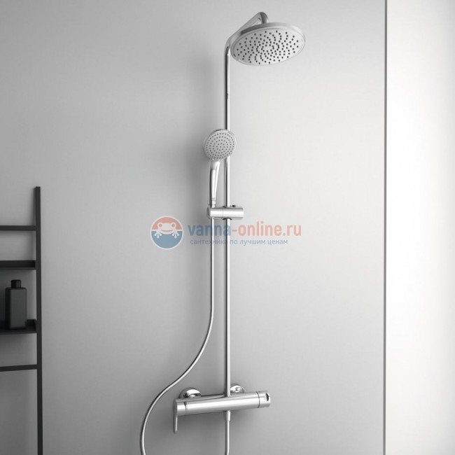 Душевая система в комплекте с настенным смесителем для душа Ideal Standard IDEALRAIN CERAFINE O BC750AA