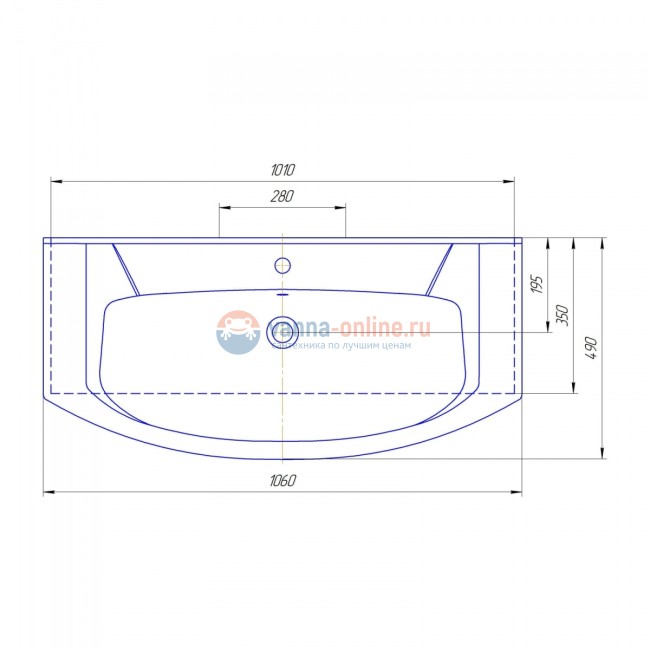 Раковина Элеганс 105 от Kirovit Раковина Элеганс 105 от Kirovit