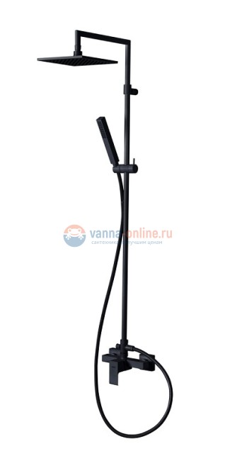 Душевая система Cezares Porta PORTA-CD-NOP, цвет черный матовый