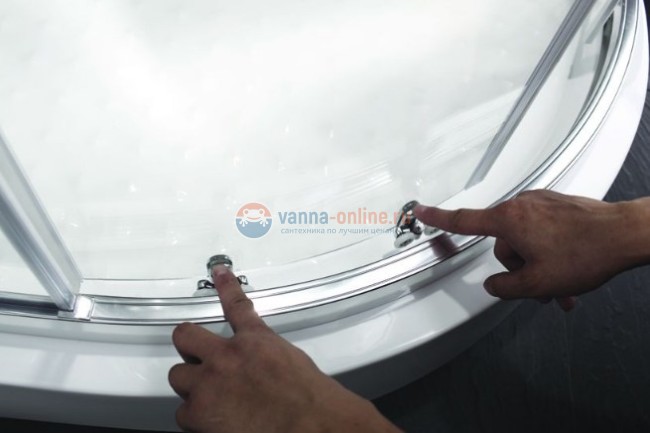 Душевой уголок Cezares ANIMA-R-2-100, 100 х 100 х 200 см, стекло прозрачное