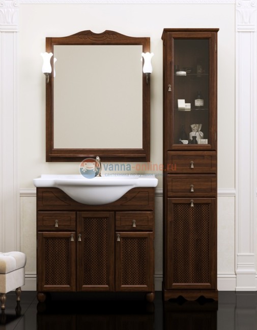 Тумба с раковиной Opadiris Тибет 75 00-00003882 орех антикварный Тумба с раковиной Opadiris Тибет 75 00-00003882 орех антикварный