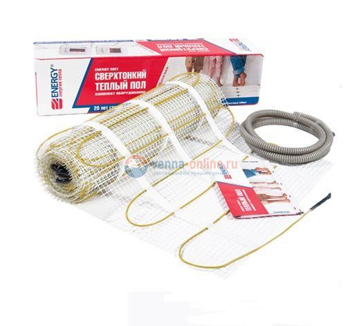 Теплый пол Energy Mat 1,30-210 Вт, площадь обогрева 1,30 м2, длина 2,60 м