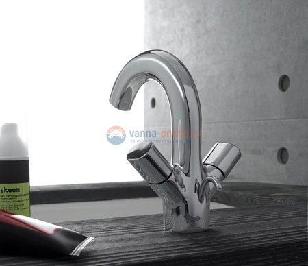 Смеситель Jacob Delafon Talan E10085 для раковины с донным клапаном Смеситель Jacob Delafon Talan E10085 для раковины с донным клапаном