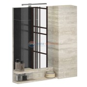 Зеркальный шкаф Comfortу Верона-75 дуб белый