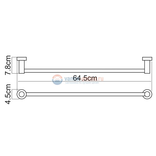 Полотенцедержатель WasserKRAFT Donau 9430