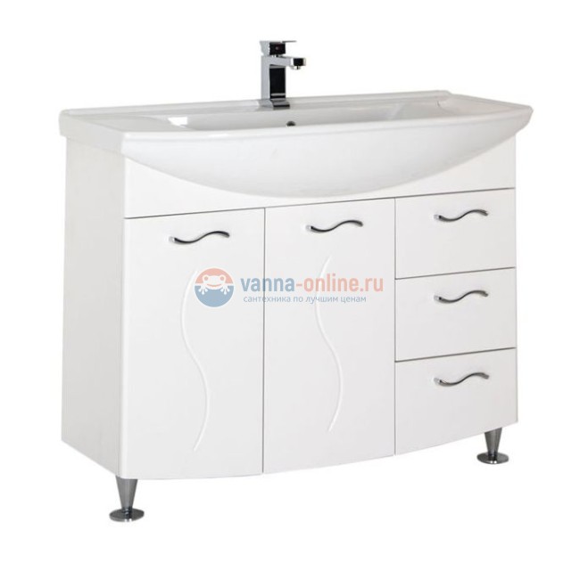 Тумба с раковиной Aquanet Моника 105 00186772